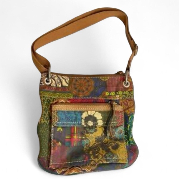 Vintage Fossil Boho Canvas Crossbody - Picture 2 of 10